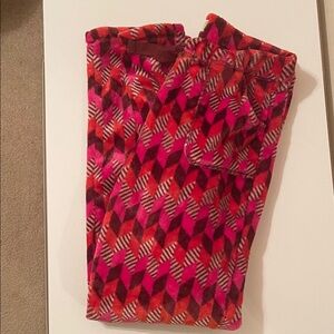Vera Bradley Vibrant Pink and Red Patterned Pajama Pants